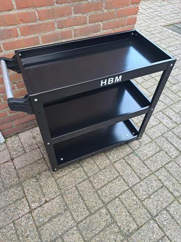 HBM gereedschapstrolley 3 laags / 2 bok en 2 zwenkwielen beschikbaar voor biedingen