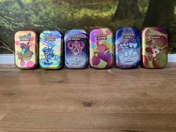 Pokemon gevulde tins. 50 kaarten. OOK GLIMMENDE beschikbaar voor biedingen