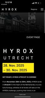 GEZOCHT! Hyrox double Woman, Tickets en Kaartjes, Eén persoon