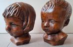 2 Mooie Kinderhoofdjes jongen en meisje Prijs? T.E.A.B., Ophalen of Verzenden