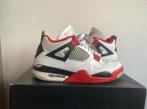 Jordan 4 Fire Red (2020) size 10,5, Ophalen of Verzenden, Gedragen, Wit