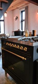 Boretti Gasfornuis + Frytop en oven, 90cm, 60 cm of meer, 5 kookzones of meer, Tussenbouw, Gebruikt