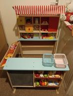 Houten winkel met accessoires, Ophalen, Zo goed als nieuw, Hout, Speelkeuken