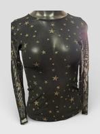 LOAVIES transparante gaas top XS • nieuwstaat, Zwart, Ophalen of Verzenden, Zo goed als nieuw, Lange mouw