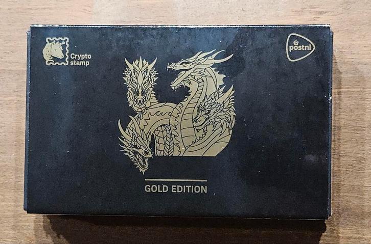 Gold Edition Cryptostamp: postzegel, NFT en 24kt goudbaar, Postzegels en Munten, Postzegels | Nederland, Ophalen of Verzenden