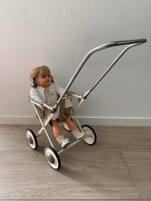 Antieke (belton? Sonneberg?) pop & gorba kinderwagen, Antiek en Kunst, Antiek | Speelgoed, Ophalen of Verzenden
