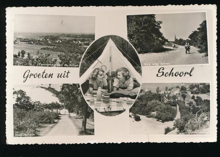Schoorl - meerluik [KRST009-1992, Verzamelen, Ansichtkaarten | Nederland, Gelopen, Noord-Brabant, 1940 tot 1960, Verzenden