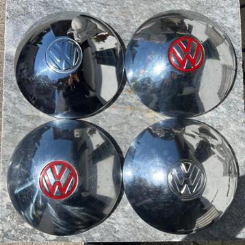 VW OG Chromen wieldoppen 65 Kever T1 T2 Karmann Ghia T181 beschikbaar voor biedingen