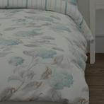 Laura Ashley "Hydrangea" (duck egg) overtrek + kussenslopen, Gebruikt, Blauw, Dekbedovertrek, Tweepersoons