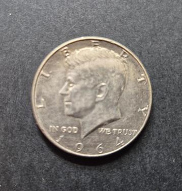 Halve dollar zilver 1964 Kennedy beschikbaar voor biedingen