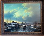 Doorenbos: Winters Landschap met Schaatsers, Antiek en Kunst, Ophalen
