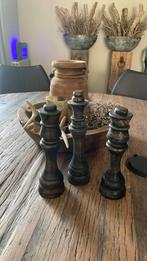 Landelijk sobere houten pinakels, Antiek en Kunst, Ophalen of Verzenden