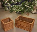 Rieten Manden Set IKEA vierkant en rechthoek., Ophalen, Gebruikt, Mand, Vierkant