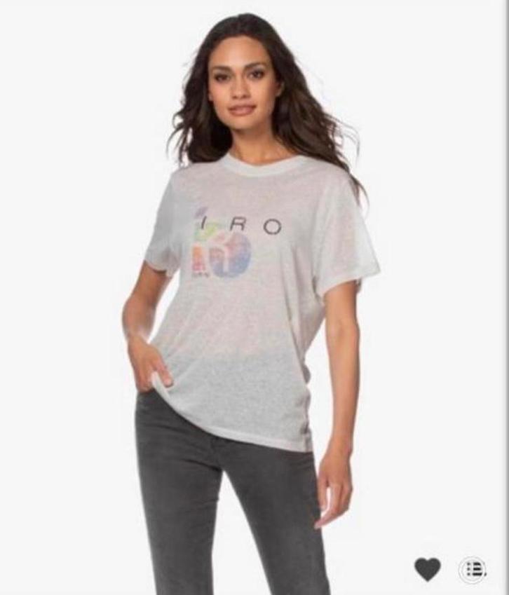 Iro Paris prachtig linnen t shirt greige 40, Kleding | Dames, Tops, Zo goed als nieuw, Maat 38/40 (M), Beige, Korte mouw, Ophalen of Verzenden