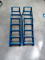 Oprijbokken Auto - Blauw - Gebruikt handig werken aan auto, Ophalen, Gebruikt