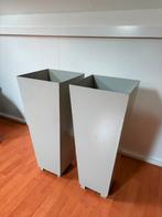 2 grote hoge plantenbakken – strak & modern design, Ophalen, Tuin, Gebruikt, Metaal