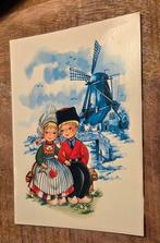 Hollands boertje en boerinnetje zitten bij molen, Verzamelen, Verzenden, 1980 tot heden, Gelopen, Klederdracht