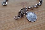 zilveren armband met oud Wilhemina dubbeltje [094], Verzenden, Zo goed als nieuw, Zilver, Zilver