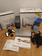 PlayStation 2 Silver (SCPH-75004), Spelcomputers en Games, Spelcomputers | Sony PlayStation 2, Ophalen, Gebruikt, Met games, Met 1 controller