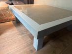 Grijze salontafel met grijs groen granieten blad, Huis en Inrichting, Ophalen, 100 tot 150 cm, Zo goed als nieuw, Minder dan 50 cm