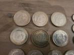 Zilveren muntem Guldens tientjes Rijksdaalders, Postzegels en Munten, Munten | Nederland, 1 gulden, Zilver, Ophalen of Verzenden