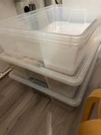 20 x Transparante ikea SAMLA bak met deksel - 55 liter, Ophalen, Kunststof, 50 tot 100 cm, Nieuw