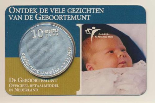 Nederland 10 Euro 2004 Geboortemunt Amalia in coincard, Postzegels en Munten, Munten | Europa | Euromunten, Losse munt, 10 euro