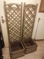 2 bloembakken met klimrek, Ophalen, Gebruikt, Vierkant, Tuin