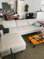 Bank met Hocker, Huis en Inrichting, Ophalen, Gebruikt, 75 tot 100 cm, Rechte bank