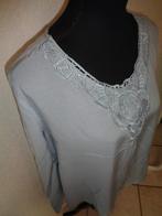 bleu motion maat 44/46 oksel tot oksel 63 cm-viscose, Blauw, Blouse of Tuniek, Ophalen of Verzenden, Zo goed als nieuw