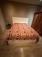 Bedombouw 180cm met elektrische lattenbodems en matrassen, Ophalen, Wit, Tweepersoons, 180 cm