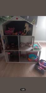 Poppen/barbiehuis, Kinderen en Baby's, Speelgoed | Poppenhuizen, Ophalen, Gebruikt