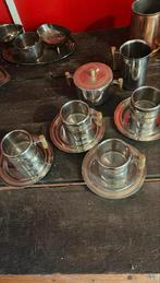 Metalen Koffiesetje Vintage Stijl, Ophalen of Verzenden