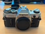 Canon AE-1 met 70-200mm lens + tussenringen, Ophalen of Verzenden, Gebruikt, Spiegelreflex, Canon