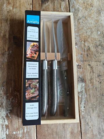 Amefa Royal Steak Lunar – 4-delige set steakmessen, nieuw beschikbaar voor biedingen