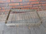 Metalen mand houtmand opbergmand ijzeren mand, Ophalen of Verzenden, Rond, Overige materialen