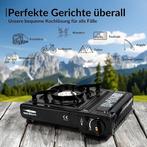 Camping kooktoestel 1 pit Inclusief 8 gasbussen, Nieuw, 3 kookzones of minder, Ophalen of Verzenden, Gas