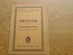 GRAENER OP 68 STREICHQUARTETT-A-MOL, Muziek en Instrumenten, Viool of Altviool, Ophalen of Verzenden