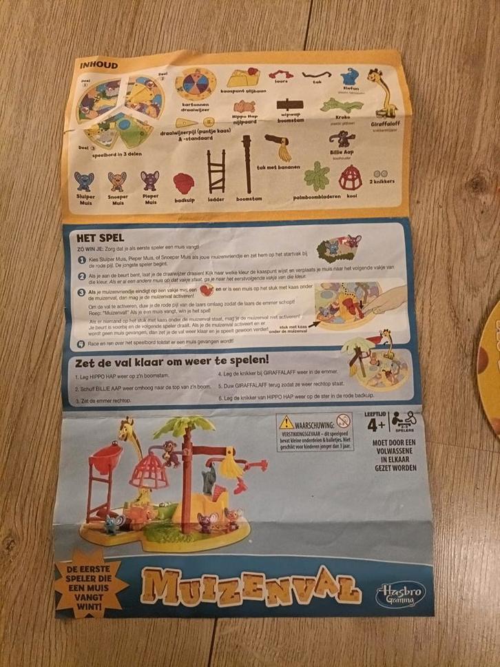 Muizenval spel - Compleet en in goede staat!, Hobby en Vrije tijd, Gezelschapsspellen | Bordspellen, Gebruikt, Ophalen of Verzenden