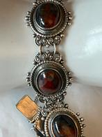 Bijzondere zilveren armband Jaspis, Verzenden, Zilver
