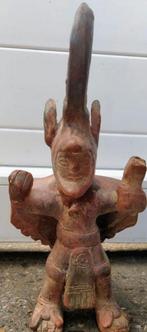 Antiek Precolumbiaans Terracotta Beeld, Antiek en Kunst, Kunst | Beelden en Houtsnijwerken, Verzenden