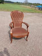 Barok leren  fauteuil nette conditie Bezorgen mogelijk, Huis en Inrichting, Stoelen, Ophalen, Gebruikt