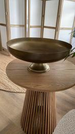 Decoratie schaal op voet brass. Goud etagère, Ophalen of Verzenden, Nieuw