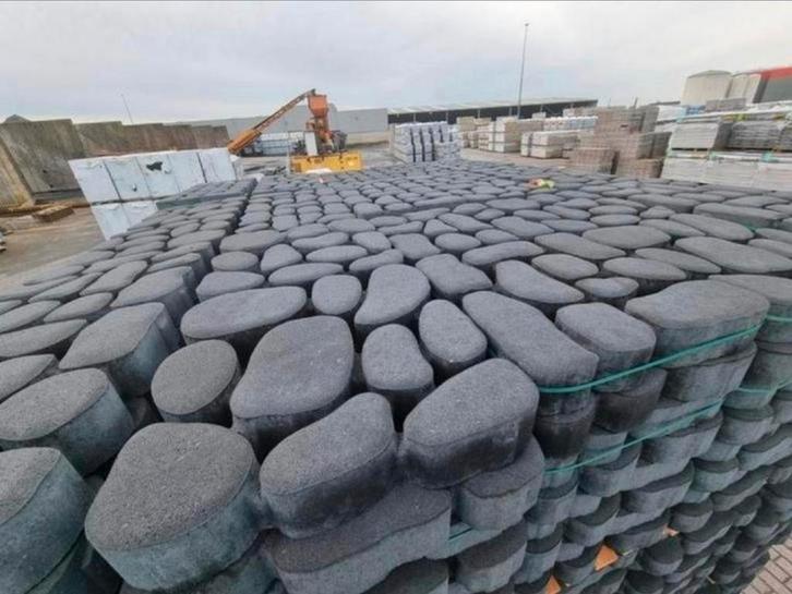 Antraciet natuurlijke beton bestrating waterpasserend.s-part, Tuin en Terras, Tegels en Klinkers, Nieuw, Terrastegels, Beton, 10 m² of meer