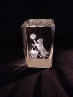 Glazen presse-papier / laserblok. Kat., Antiek en Kunst, Verzenden