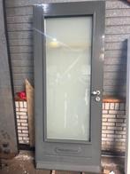 Voordeur 870x2105 incl. mat glas en brievenbus, Ophalen, 80 tot 100 cm, 200 tot 215 cm, Glas