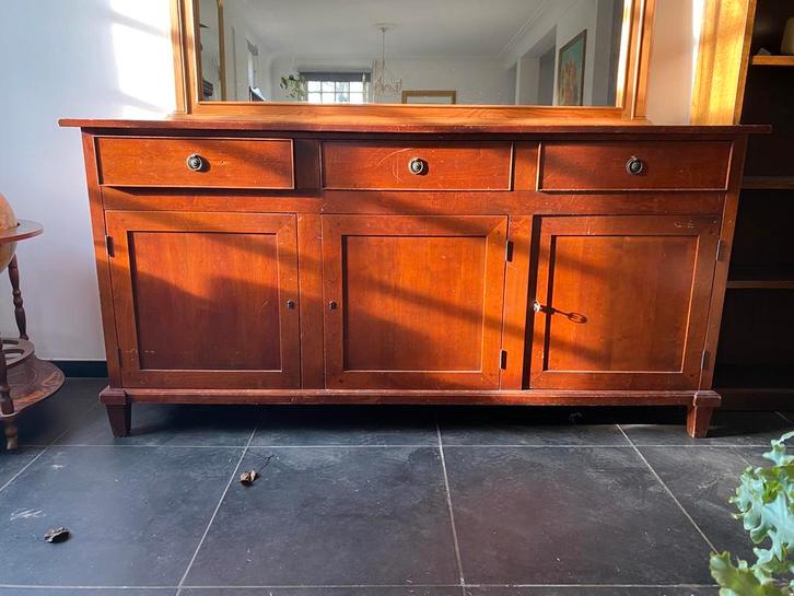 Koloniaal dressoir massief hout, Huis en Inrichting, Kasten | Dressoirs, Gebruikt, 150 tot 200 cm, 25 tot 50 cm, Overige houtsoorten