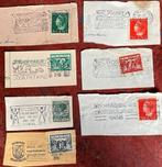 7 poststempels tussen 1940 - 1946 kleinrondstempel, Postzegels en Munten, Brieven en Enveloppen | Nederland, Ophalen of Verzenden