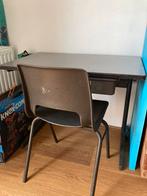 Vintage schoolbureautje met stoeltje, Huis en Inrichting, Ophalen, Gebruikt