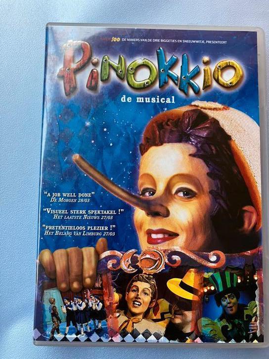 Dvd musical studio 100 Pinokkio, Cd's en Dvd's, Dvd's | Muziek en Concerten, Gebruikt, Muziek en Concerten, Alle leeftijden, Ophalen of Verzenden